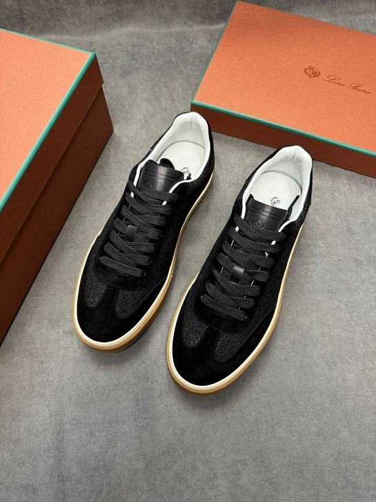 Мужские кроссовки Loro Piana Tennis Walk - Black