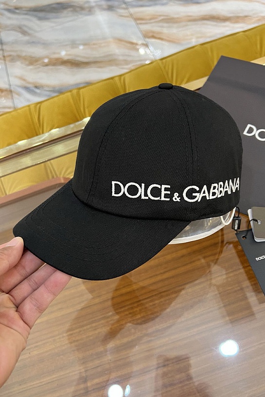 Бейсболка чёрного цвета Dolce & Gabbana logo-embroidered