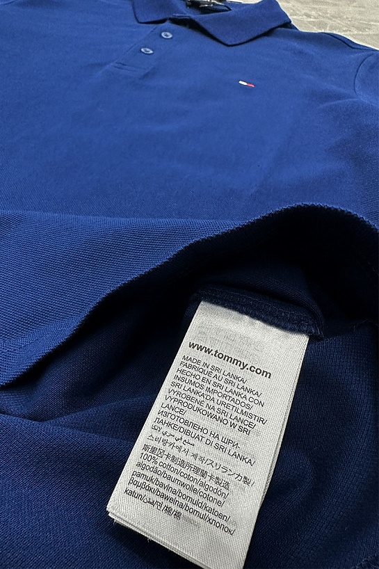 Мужское синее поло Tommy Hilfiger