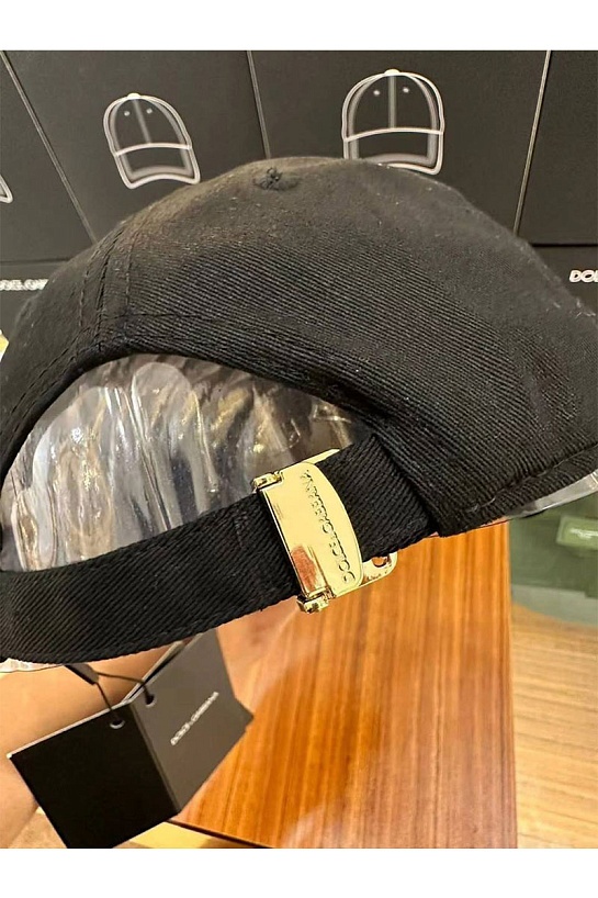 Чёрная бейсболка Dolce&Gabbana logo-plaque