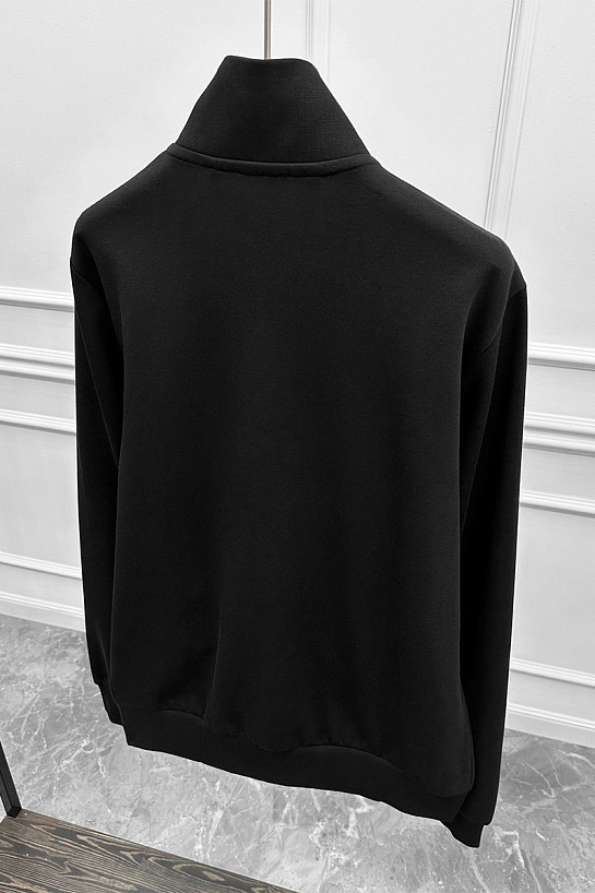 Мужская кофта на молнии Zegna чёрного цвета