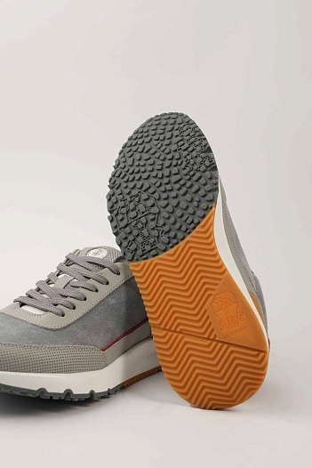 Мужские кроссовки Brunello Cucinelli серого цвета   