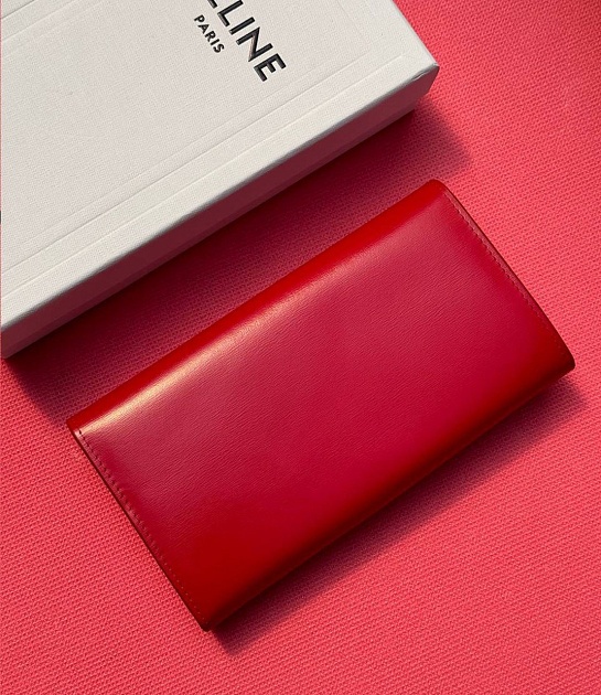 Портмоне Celine Tromphe Premium 19x10x3 см - Red