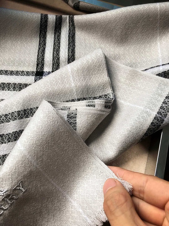 Шарф Burberry Check premium 182x71 см - Grey