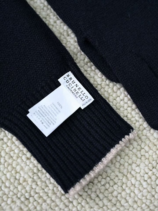 Кашемировые перчатки Brunello Cucinelli premium - Dark Blue