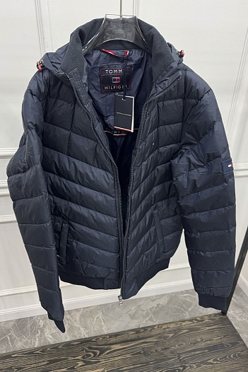 Куртка синего цвета Tommy Hilfiger logo-patch   