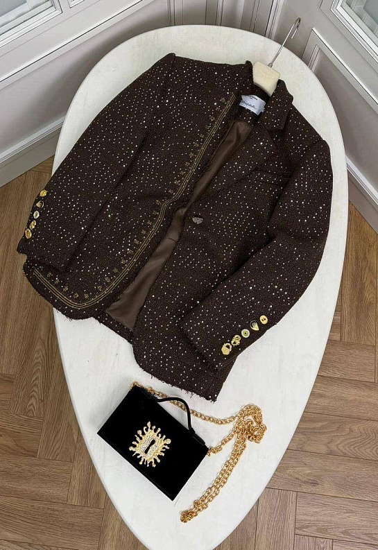 Женский пиджак в пайетках Schiaparelli premium
