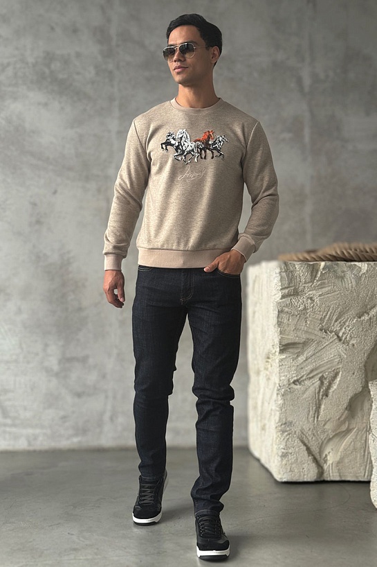 Мужские тёмно-синие джинсы Hugo Boss