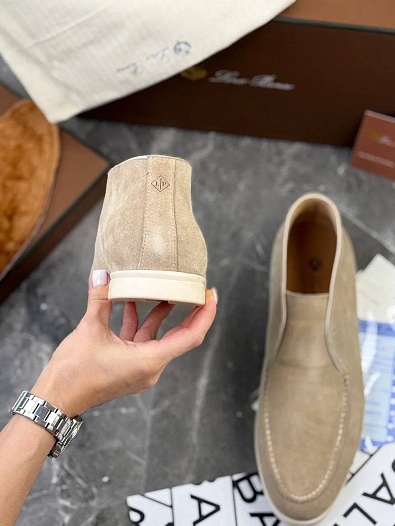 Мужские лоферы с меховой стелькой Loro Piana   