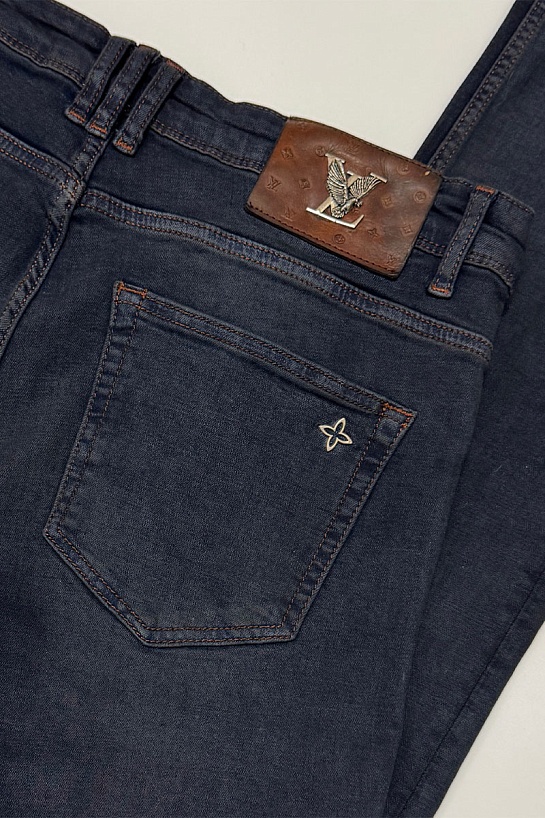 Мужские тёмно-синие джинсы Louis Vuitton