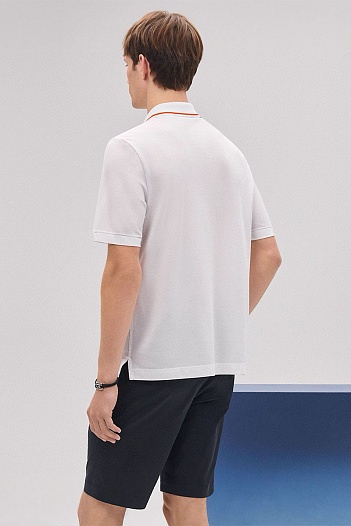 Мужское поло Hermes Premium - White   