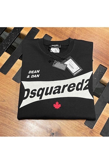 Мужской чёрный свитшот Dsquared2 cool fit   