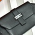 Кожаный ремень Hermes Elan Pocket 24x12 см - Black / Silver