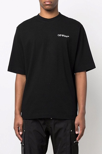 Чёрная оверсайз футболка Off-White Caravaggio Painting   