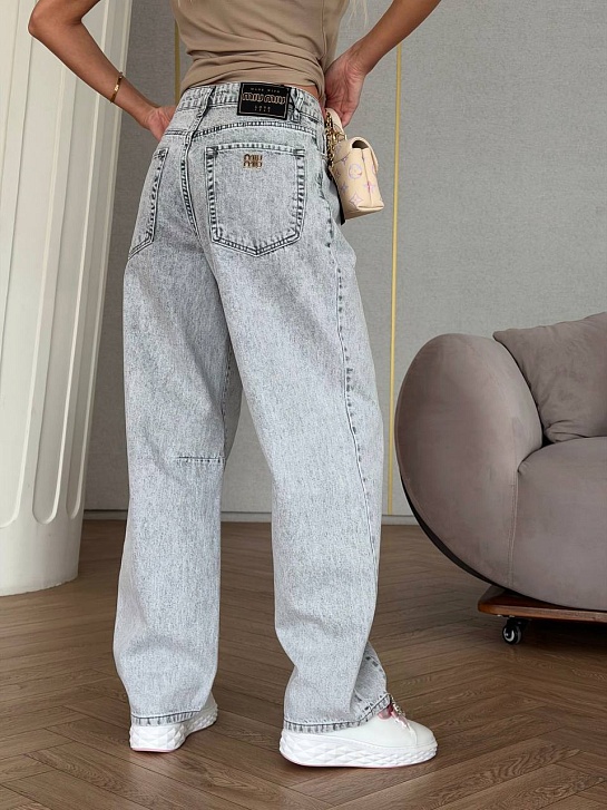 Женские синие джинсы MIU MIU premium