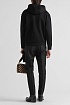 Мужское чёрное худи Prada technical cotton