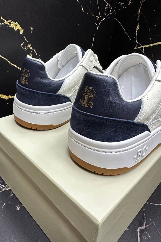 Мужские комбинированные кроссовки Brunello Cucinelli