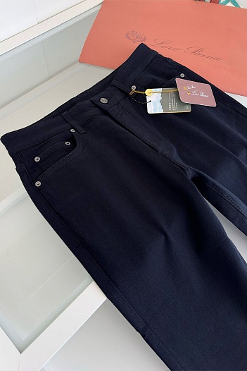 Мужские тёмно-синие джинсы Loro Piana   