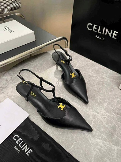 Женские кожаные туфли Celine premium   