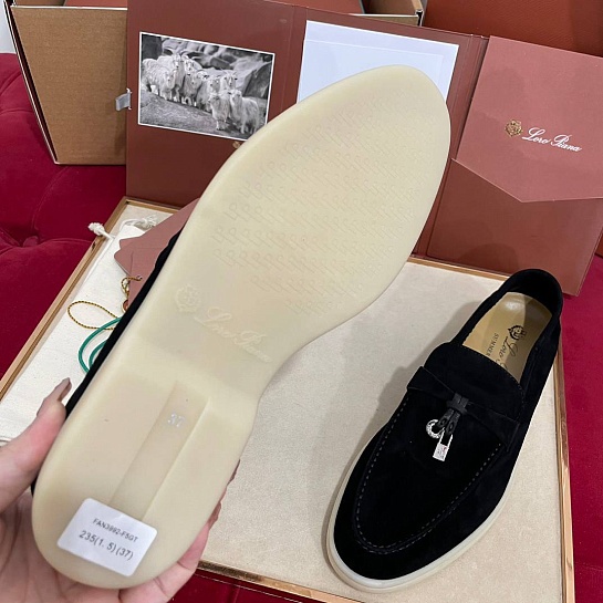 Женские замшевые лоферы Loro Piana Summer Charms Walk premium