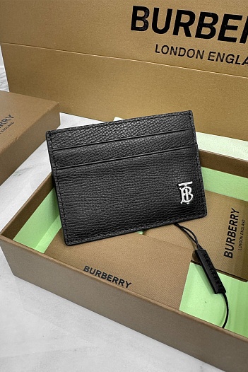 Кожаный кардхолдер Burberry Premium 10x7 см   