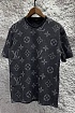 Чёрная оверсайз футболка Louis Vuitton Monogram