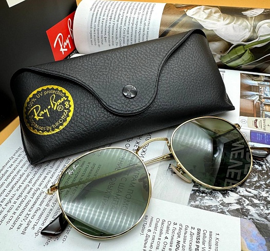 Солнцезащитные очки Ray-Ban Round Metal - Green   