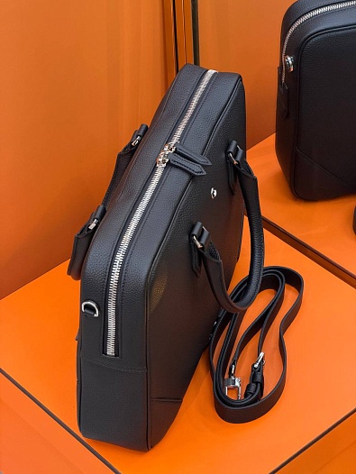 Кожаная сумка Montblanc Meisterstuck premium 37.5x27x8 см   