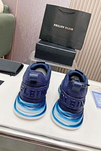 Мужские кроссовки Philipp Plein Hurricane - Blue   