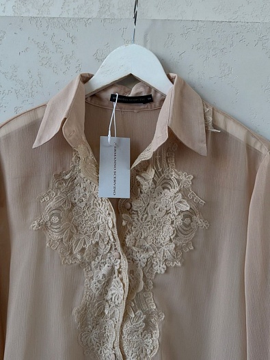 Женская бежевая рубашка Ermanno Scervino   