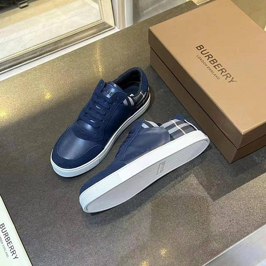 Комбинированные кроссовки Burberry Stevie