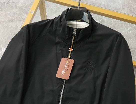 Мужская чёрная ветровка Loro Piana