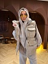 Женский костюм тройка на флисе Loro Piana premium - Beige