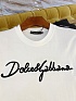 Мужская белая футболка Dolce & Gabbana Premium