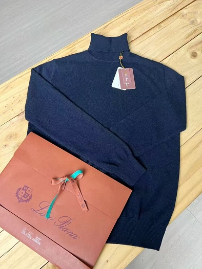 Мужская водолазка Loro Piana Premium - Black Blue   