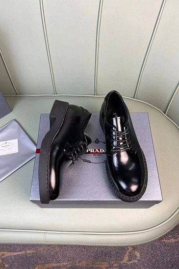 Мужские кожаные ботинки Prada Premium   