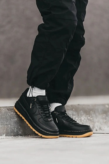 Кроссовки Nike Air Force 1 Luxe Low - Black / Gum   