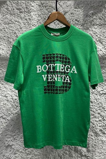 Зелёная оверсайз футболка Bottega Veneta   