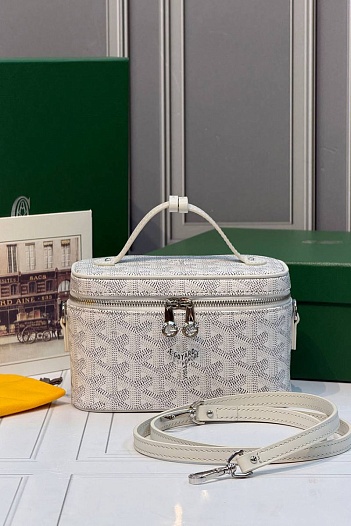 Кожаная сумка Goyard Muse Mini Vanity ​premium 16,5x10,5x8 см   