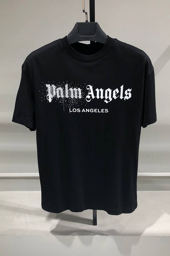 Футболка чёрного цвета Palm Angels logo-print