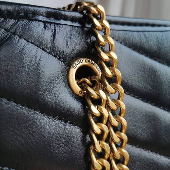 Женская сумка-тоут Yves Saint Laurent 36x29 см - Gold