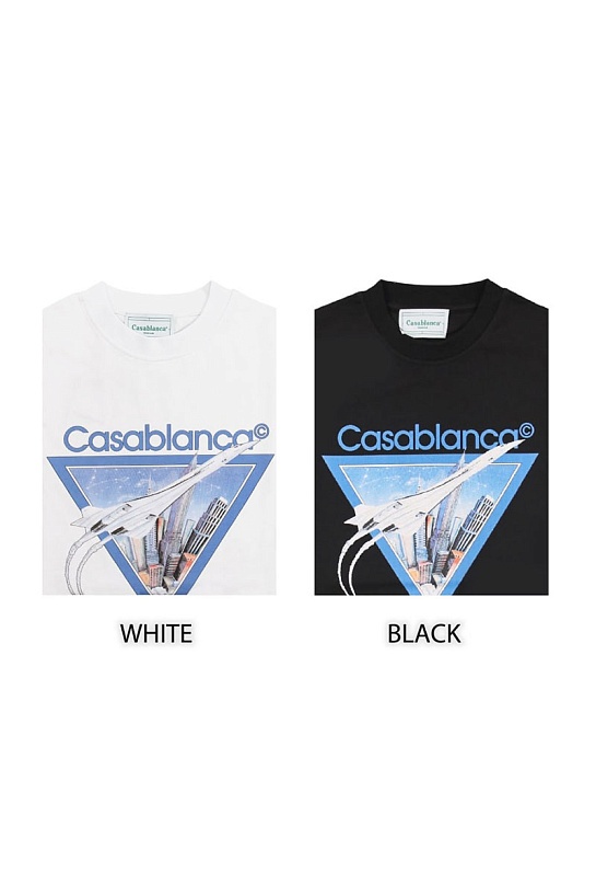 Футболка чёрного цвета Casablanca Aiiiiir