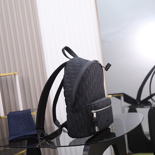 Текстильный рюкзак Dior Oblique Premium 37x26x15 см   