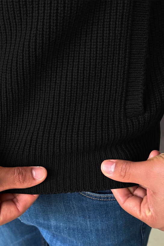 Свитер на молнии Zegna Premium - Black