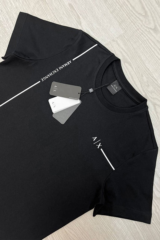 Мужская тёмно-синяя футболка Armani Exchange