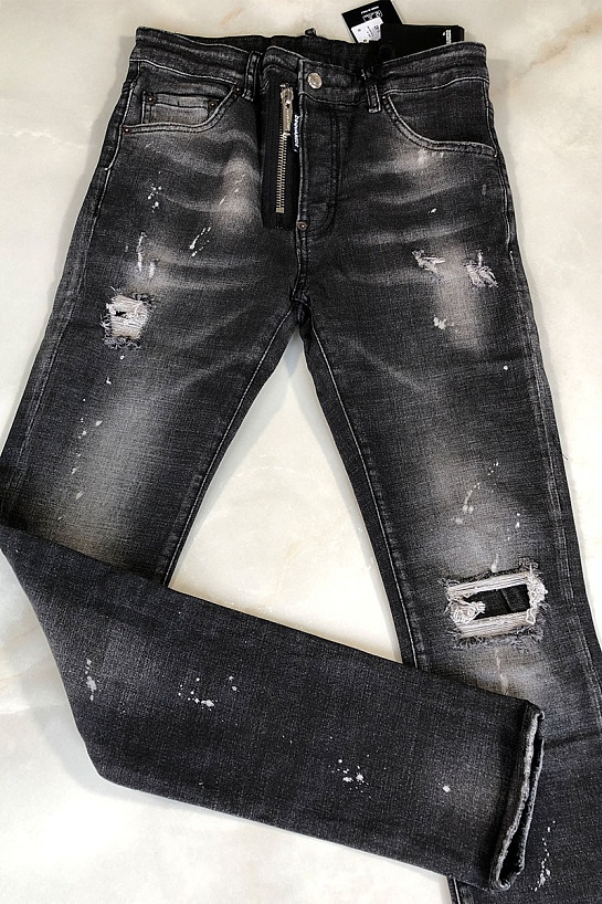 Мужские чёрные джинсы Dsquared2