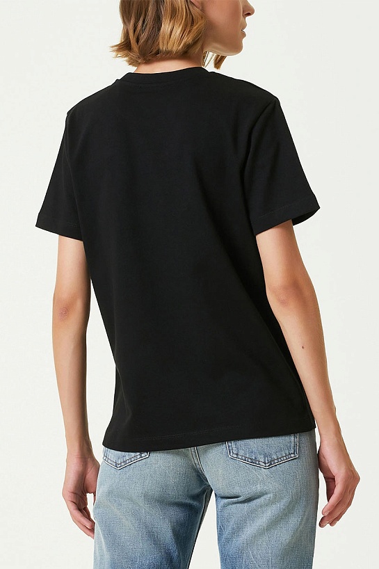 Женская чёрная футболка Kenzo "Tiger"