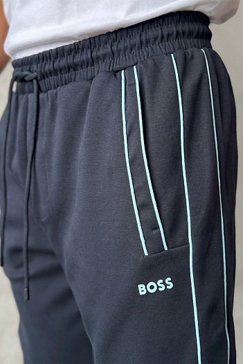 Тёмно-синие спортивные штаны Hugo Boss   