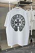Белая оверсайз футболка Chrome Hearts Premium