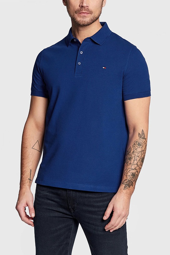 Мужское синее поло Tommy Hilfiger